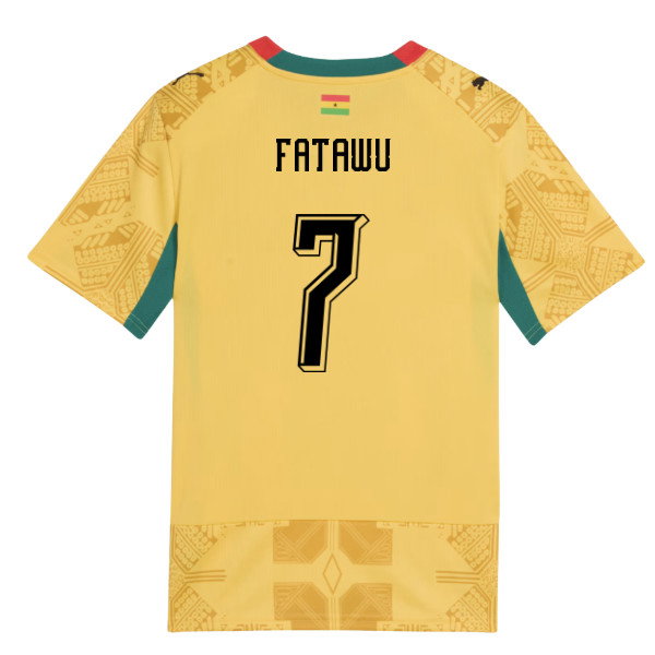 2026-2027 Ghana Away Shirt (Kids) (Fatawu 7)-SoccerKits Hub | Buy Soccer Jerseys Online